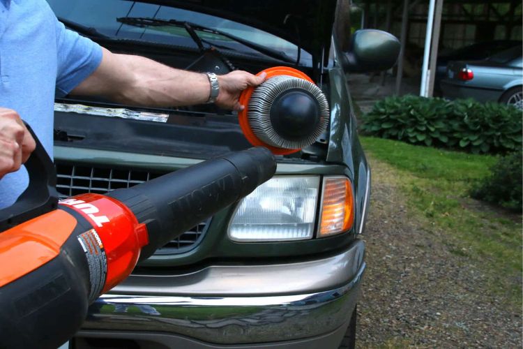 Dry with a Car Dryer