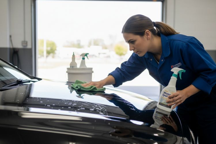 Removing Water Spots From a Car