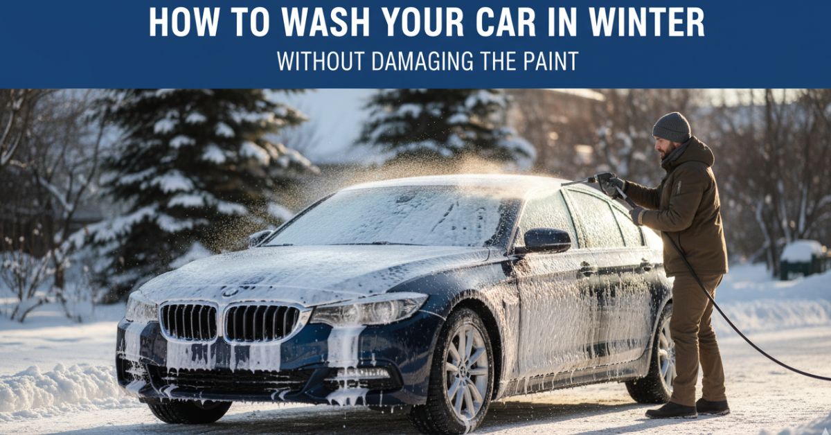 how to wash car in winter