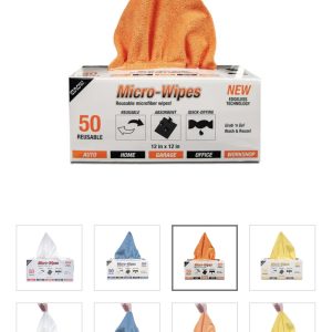 Orange microfiber towels